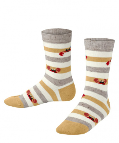 Носки детские Crab Stripe Kids Socks (Размер: 27-30; Состав: хлопок 63%; полиамид 22%;вискоза 13%; эластан 1%; Цвет: песочный 4068;)
