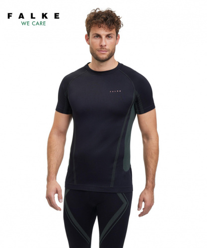 Футболка мужская Men Running T-Shirt Round-neck Warm (Размер: M; Состав: полиамид 74%;полиэстер 26%; Цвет: черный 3000;)