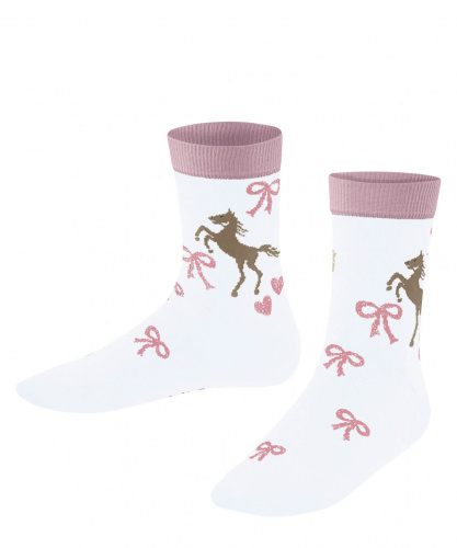Носки детские Western Horses Kids socks (Размер: 23-26; Состав: Хлопок 85% полиамид 12% эластан 1% металл. нить 2%; Цвет: белый 2000;)