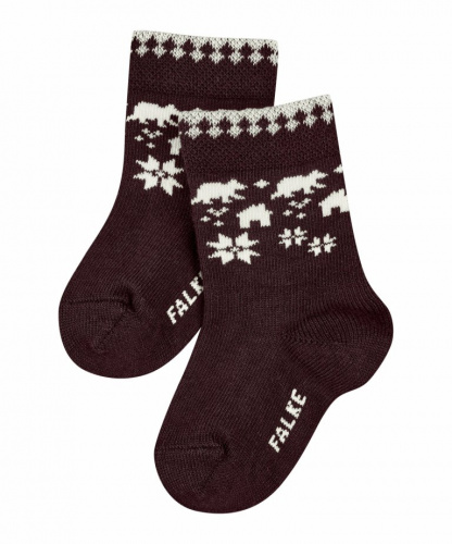 Носки детские Fair Isle Baby Socks  (Размер: 62-68; Состав: хлопок 51%; полиамид 21%; эластан 1% шерсть 27%; Цвет: бордовый 8100;)