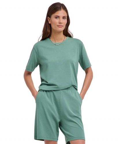 Футболка женская T-Shirt (Размер: L ; Состав:  хлопок 47%, модал 46%, эластан 7%; Цвет: зеленый 7538;)