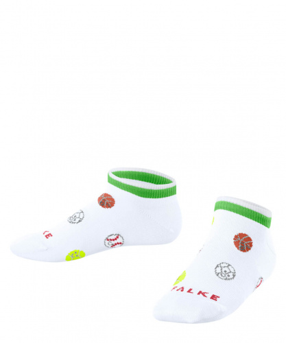 Носки детские Sporty Balls Kids Sneaker socks (Размер: 35-38; Состав: хлопок 69%; полиамид 30%; эластан 1%; Цвет: белый 2000;)