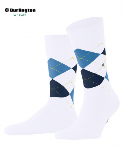 Носки мужские Men socks Burlington King (Размер: 40-46; Состав: хлопок 67%; полиамид 33%; Цвет: белый 2002;)