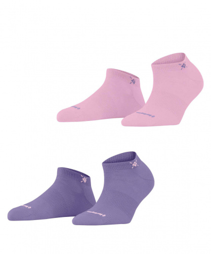 Носки женские Woman socks Burlington Everyday 2-Pack sneaker  (Размер: 36-41; Состав: хлопок 72%; полиамид 25%; эластан 3%; Цвет: сиреневый 6925;)