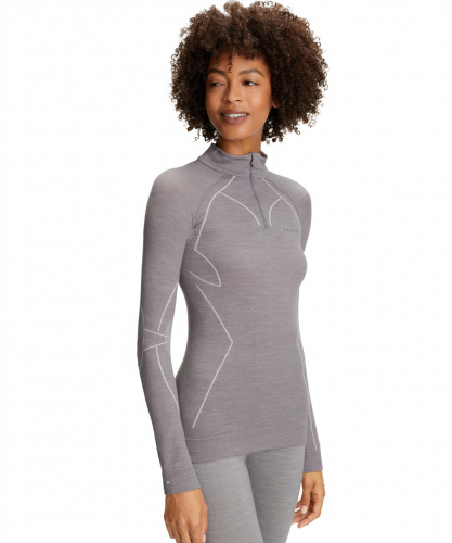 Термобелье Фуфайка женская Thermal underwear women sweatshirt Wool-Tech  (Размер: L ; Состав: Шерсть 55%; полиамид 43%; эластан 2%; Цвет: серый 3757;)