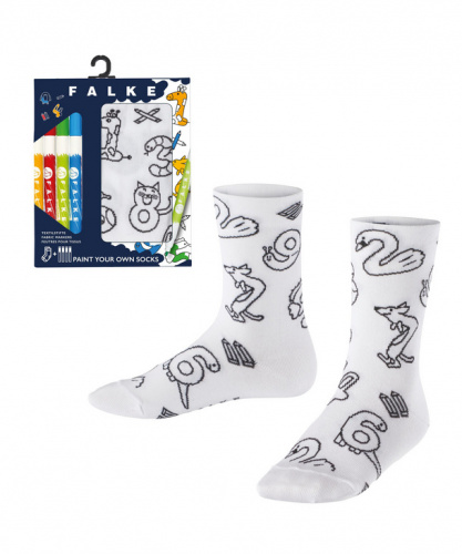 Носки детские Animal Number Paint Set Kids Socks   (Размер: 19-22; Состав: хлопок 66%;полиамид 33%; эластан 1%; Цвет: белый 2000;) Носки детские Animal Number Paint Set Kids Socks   (Размер: 19-22; Состав: хлопок 66%;полиамид 33%; эластан 1%; Цвет: белый 2000;)