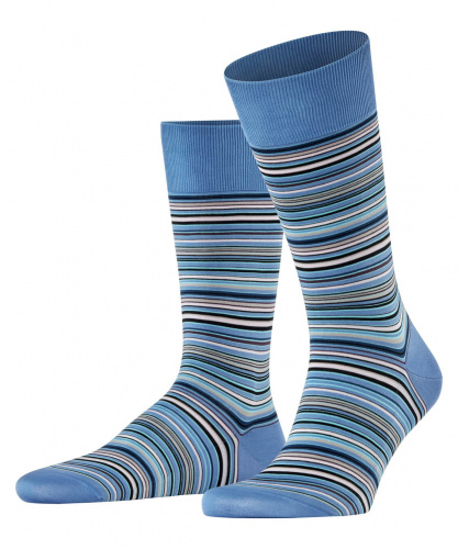Носки мужские Men socks Microblock FW25/26 (Размер: 39-40; Состав: хлопок 91%, полиамид 6%, эластан 3%; Цвет: голубой 6550;)
