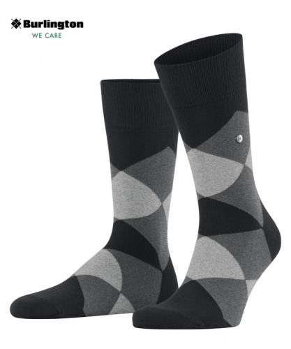Носки мужские Men socks Burlington Clyde  (Размер: 40-46; Состав: хлопок 78%; полиамид 22%; Цвет: черный 3000;) Носки мужские Men socks Burlington Clyde  (Размер: 40-46; Состав: хлопок 78%; полиамид 22%; Цвет: черный 3000;)