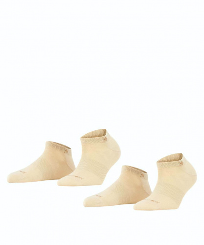 Носки женские Woman socks Burlington Everyday 2-Pack sneaker  (Размер: 36-41; Состав: хлопок 72%; полиамид 25%; эластан 3%; Цвет: бежевый 4024;)