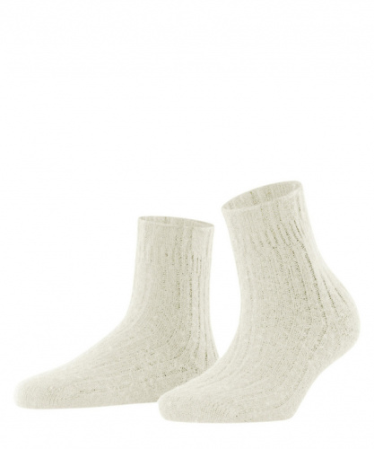 Носки женские Women's socks Bedsock Rib (Размер: 39-42; Состав: шерсть 44%;кашемир 18%;полиамид 37%; эластан 1%; Цвет: молочный 2049;)