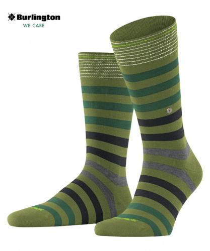 Носки мужские Men socks Burlington Blackpool (Размер: 40-46; Состав: хлопок 80%; полиамид 18%; эластан 2%; Цвет: зеленый 7684;)