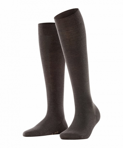 Гольфы женские Women's Knee socks Softmerino  (Размер: 35-36; Состав: шерсть 57%; хлопок 23%; полиамид 18%; эластан 2%; Цвет: темно-коричневый 5239;)