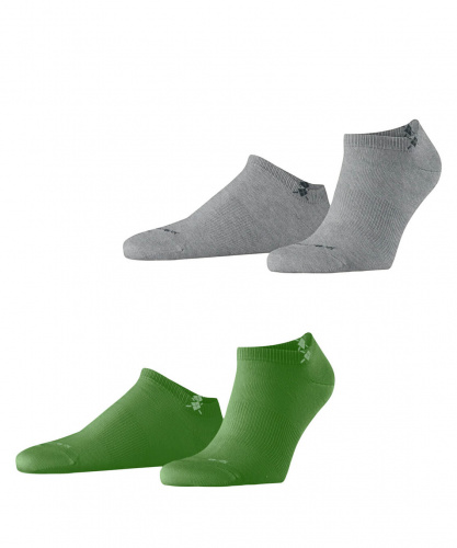 Носки мужские Men socks Burlington Everyday 2-Pack sneaker  (Размер: 40-46; Состав: хлопок 72%; полиамид 25%; эластан 3%; Цвет: зеленый 7480;)