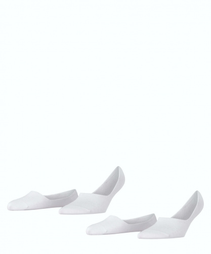 Подследники женские Women's footprints Burlington everyday 2-pack (Размер: 35-36; Состав: хлопок 74%; полиамид 23% эластан 3%; Цвет: белый 2000;)