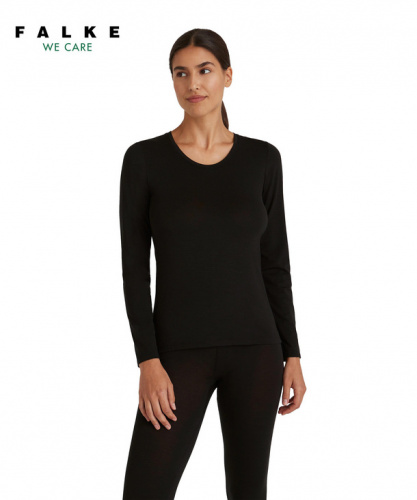 Фуфайка женская Women Long-sleeve shirt Round-neck Daily ClimaWool (Размер: L ; Состав: шерсть 47%; лиоцелл 47%; эластан 6%; Цвет: черный 3000;) Фуфайка женская Women Long-sleeve shirt Round-neck Daily ClimaWool (Размер: L ; Состав: шерсть 47%; лиоцелл 47%; эластан 6%; Цвет: черный 3000;)