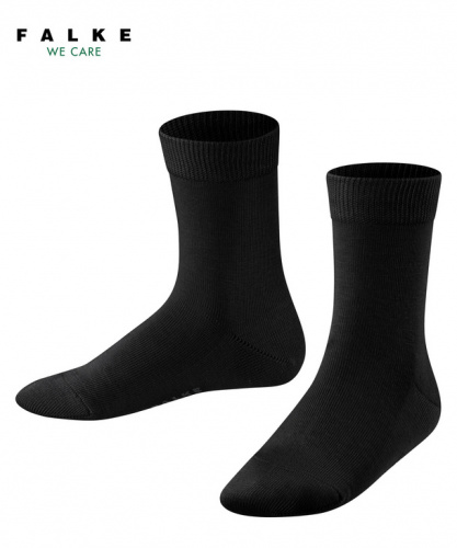 Носки детские Children sock Family (Размер: 35-38; Состав: хлопок 92%; полиамид 7%; эластан 1%; Цвет: черный 3000;)