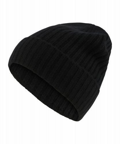 Шапка Ribbed Hat (Размер: one size; Состав: кашемир 100%; Цвет: черный 3000;)