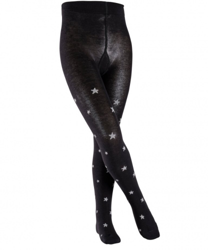 Колготы детские Children tights  Stars (Размер: 80-92; Состав: Хлопок 86%, полиамид 11%, эластан 2%, метал. нить 1%; Цвет: черный 3000;)