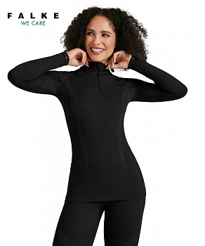 Термобелье Фуфайка женская Women longsleeve Zip Wool-Tech