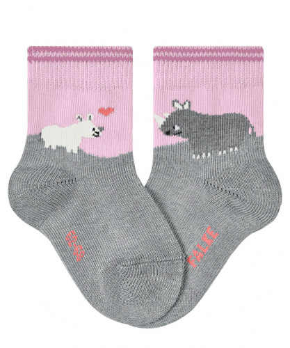 Детские носки FALKE Baby Rhino Love (Размер: 74-80; Состав: хлопок 80%; полиамид 18%; эластан 2%; Цвет: розовый 8663;)