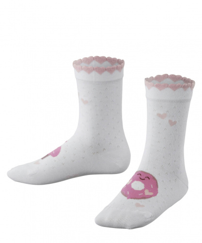 Носки детские Cute Pastries Kids socks (Размер: 23-26; Состав: хлопок 84% полиамид 15%  эластан 1% ; Цвет: белый 2000;)