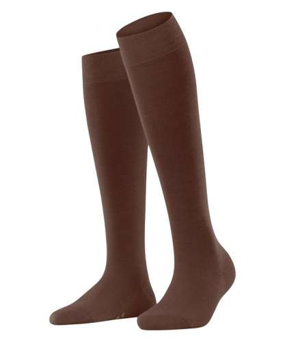 Гольфы женские Women's Knee socks Softmerino FW24/25 (Размер: 35-36; Состав: шерсть 57%; хлопок 23%; полиамид 18%; эластан 2%; Цвет: коричневый 5186;)