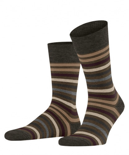 Носки мужские Tinted Stripe Men Socks  (Размер: 39-42; Состав: шерсть 46%; полиамид 28%; хлопок 26%; Цвет: коричневый 7464;)