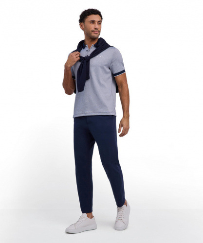 Сорочка мужская Men Polo-Shirt  (Размер: M; Состав: хлопок 15%; модал 15%; полиэстер 70%; Цвет: темно-синий 6116;)