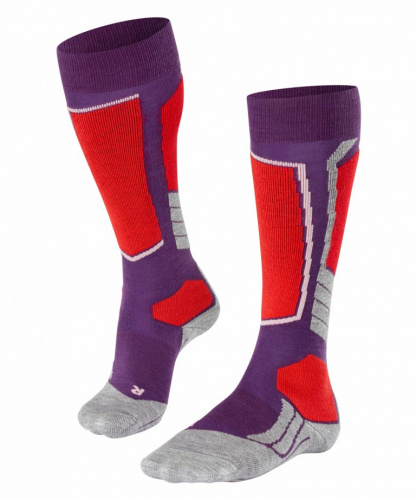 Гольфы женские SK2 Women Skiing Knee-high Socks (Размер: 39-40; Состав: полипропилен 45%, полиамид 10%, полиакрил 25%; шерсть 20%; Цвет: фиолетовый 8283;)