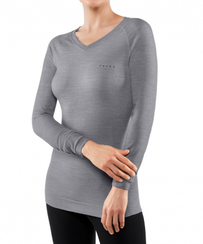 Фуфайка женская Women long sleeve Shirt Wool-Tech Light (Размер: M; Состав: Шерсть 55%; полиамид 44%; эластан 1%; Цвет: серый 3757;) Фуфайка женская Women long sleeve Shirt Wool-Tech Light (Размер: M; Состав: Шерсть 55%; полиамид 44%; эластан 1%; Цвет: серый 3757;)