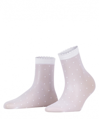 Носки женские Women's socks Dots (Размер: 35-38; Состав: Полиамид 92%; эластан 8%; Цвет: белый 2209;)