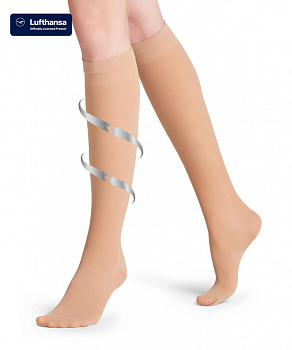 Гольфы женские Women's Knee socks Leg Vitalizer 40 Lufthansa