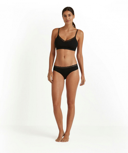 Бюстгалтер женский Women Bustier Daily Lace (Размер: L ; Состав: хлопок 46%; модал 45%; эластан 8%; Цвет: черный 3000;)