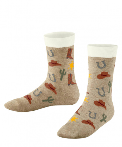 Носки детские Kids Socks Little Cowboy (Размер: 35-38; Состав: хлопок 74%; полиамид 25% эластан 1%; Цвет: бежевый 4650;)