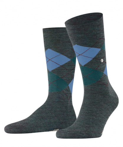 Носки мужские Men socks Melange Edinburgh Men Socks  (Размер: 40-46; Состав: шерсть 63%; полиамид 37%; Цвет: зеленый 7400;)