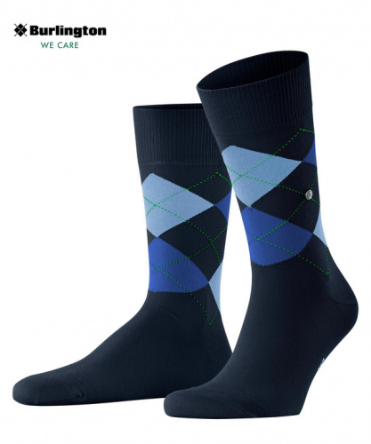 Носки мужские Men socks Burlington King (Размер: 40-46; Состав: хлопок 67%; полиамид 33%; Цвет: синий 6121;)