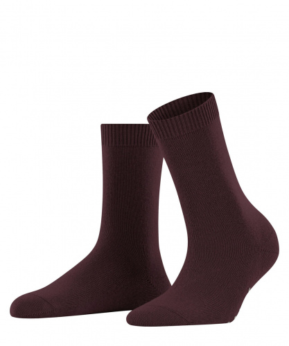 Носки женскиe Women's socks Cosy Wool (Размер: 35-38; Состав: шерсть 31%, вискоза 27%, полиамид 24%, кашемир 18%; Цвет: бордовый 8596;)