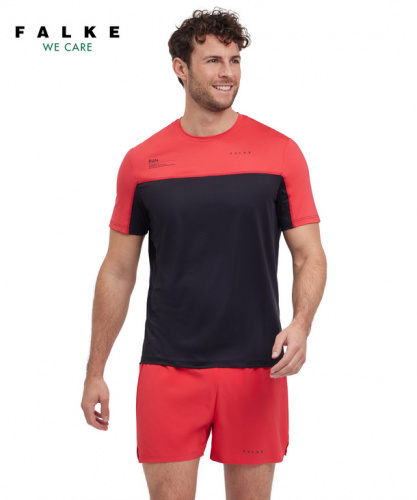 Фуболка мужская Men Running T-Shirt Round-neck (Размер: L ; Состав: полиэстер 82%; эластан 18%; Цвет: красный 8177;)