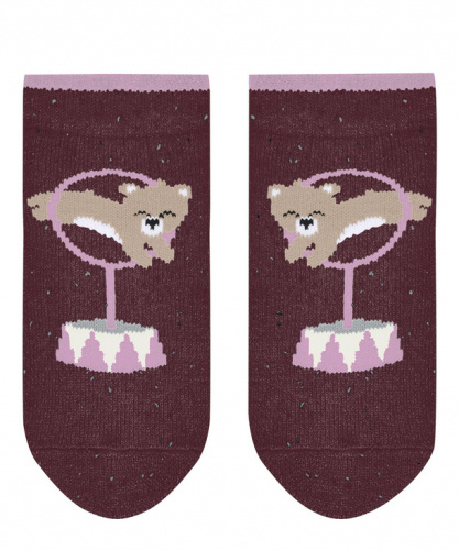 Носки детские  Baby Show Bears Babies House socks (Размер: 62-68; Состав: хлопок 42%;вискоза 36%;полиамид 19%;шелк 2%;эластан 1%; Цвет: бордовый 8443;)
