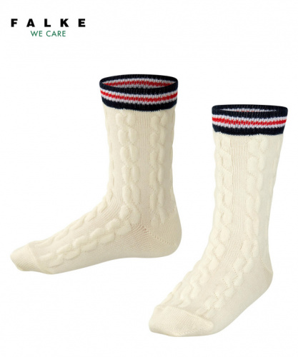 Носки детские  Kids Socks Preppy Cable (Размер: 35-38; Состав: шерсть 66%; полиамид 34%; Цвет: молочный 2040;)